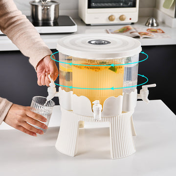 Rotatable Plastic Four-compartment Kettle