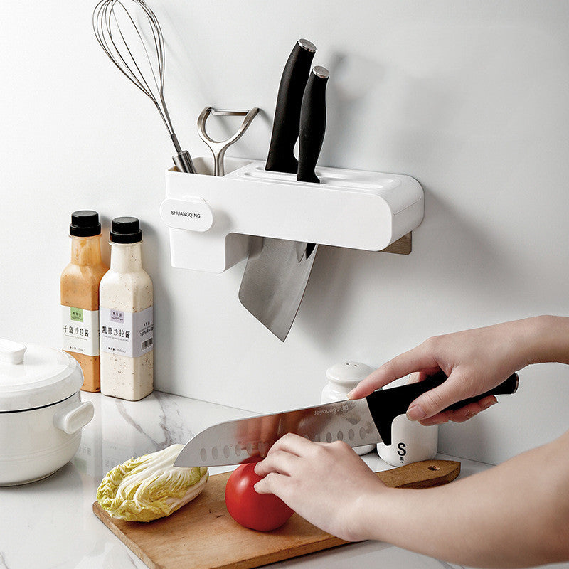 Multifunctional kitchen knife rack