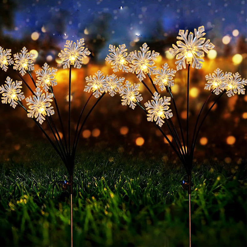 Snowflake Solar-powered String Lights