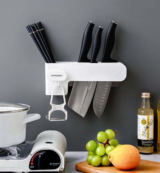 Multifunctional kitchen knife rack